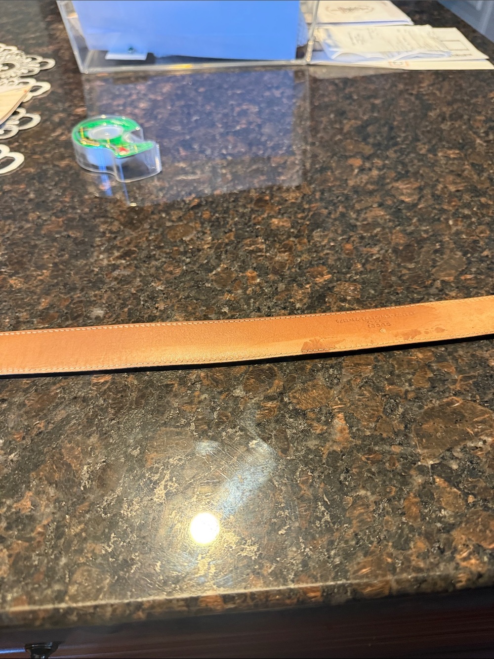 Authentic leather GUCCI belt - Pre-owned. - Picture 8 of 10